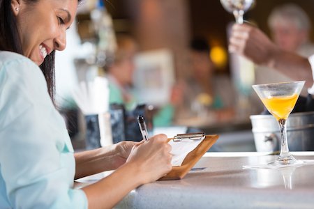 tipping bartender