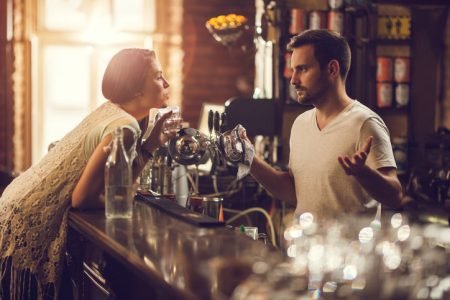 friendly bar patron